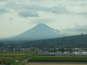 mt fuji as seen from shinkansen