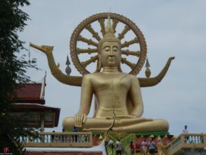 sitting buddha, koh samui